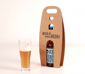 Printed box for a single bottle of beer