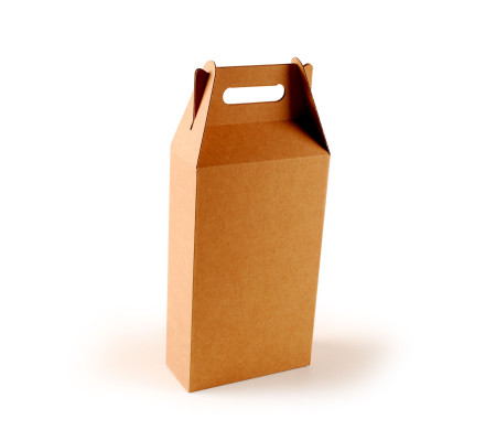 Caja de vinos y cava con asa en dos medidas para dos o tres botellas