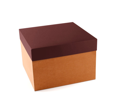 Caja para sombreros. De fácil montaje y disponible en 3 tamaños.