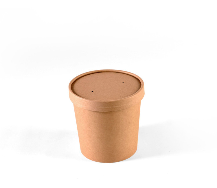 Sopera kraft con tapa  take away