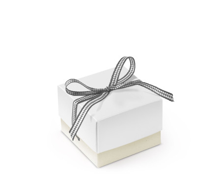 Graziosa Scatola Regalo con Coperchio e Fiocco Decorativo 