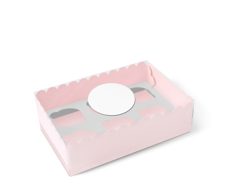 Caja para 6 Cupcakes, Magdalenas o Cookies