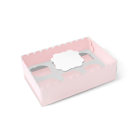 Scatola per 6 Cupcake, Muffin o Biscotti