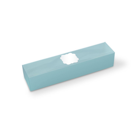 Caja para Macarons con Faja transparente