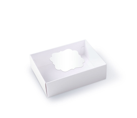 Boîte à macarons avec bande transparente