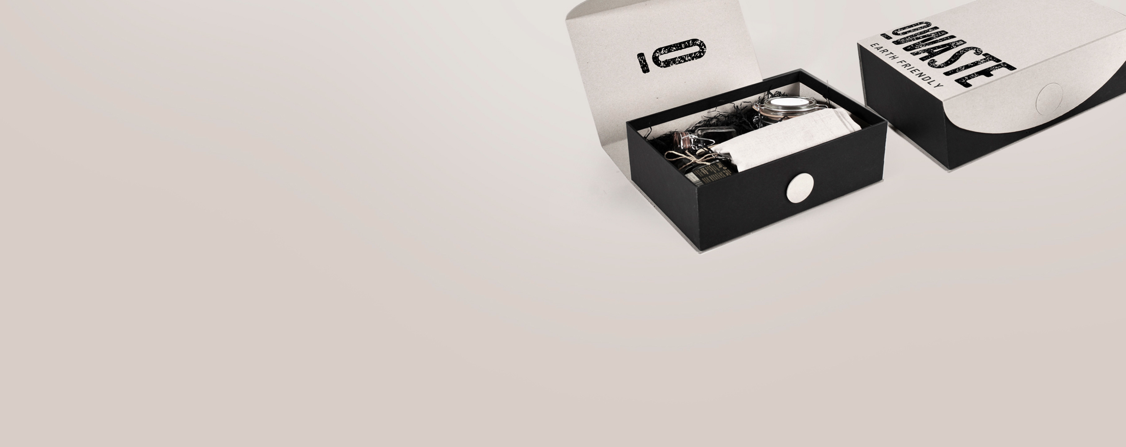 Sustainable rigid cardboard boxes